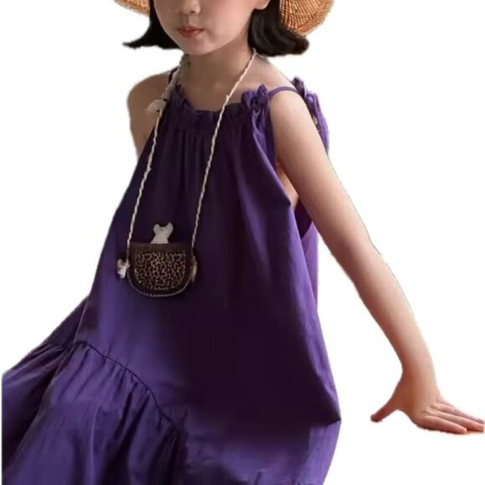 New “sister” dress, deep purple 8-9